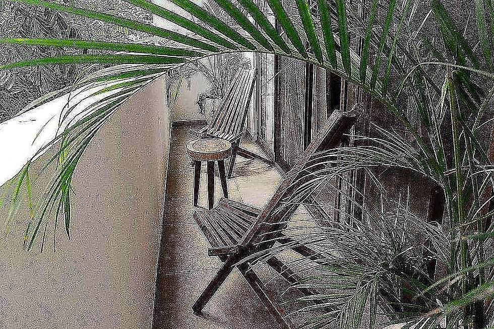 Spacious deluxe suite with a private tropical terrace